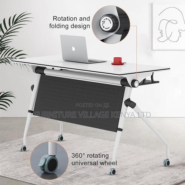 Folding Conference Table On Wheels - thumbnail 6