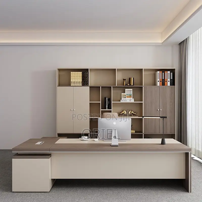Office Desk : 1.8m Office L-Shaped Executive Desk
