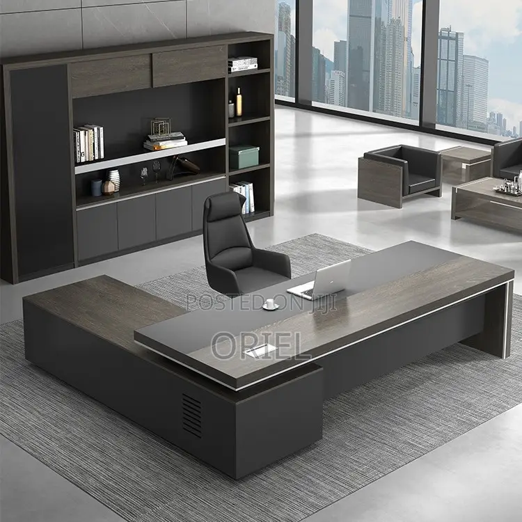 Office Desk : 1.8m Office L-Shaped Executive Desk