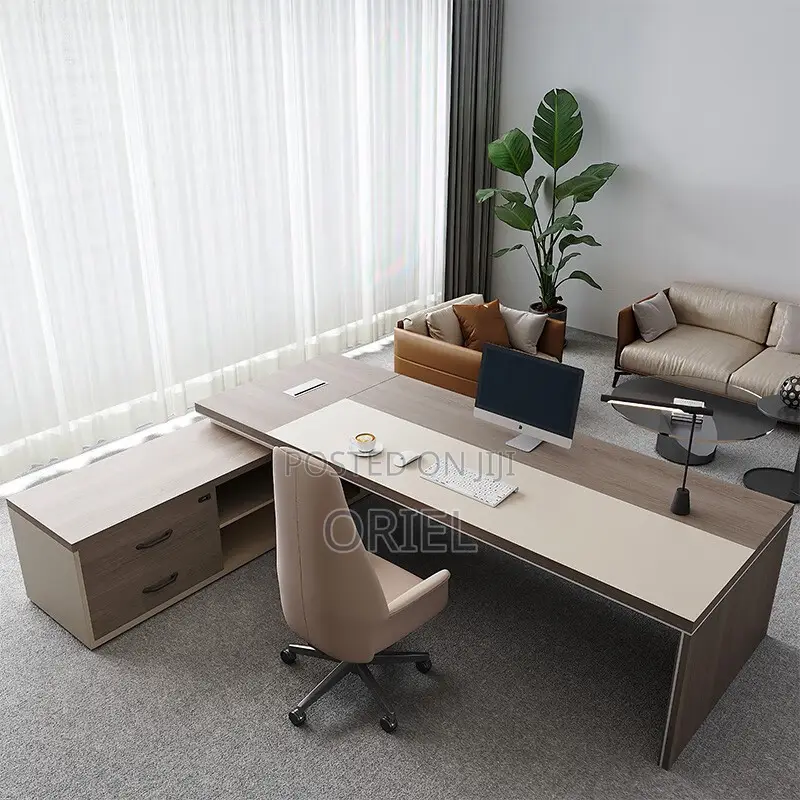 Office Desk : 1.8m Office L-Shaped Executive Desk