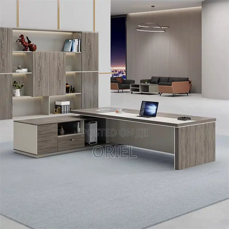 Office Desk : 1.8m Office L-Shaped Executive Desk