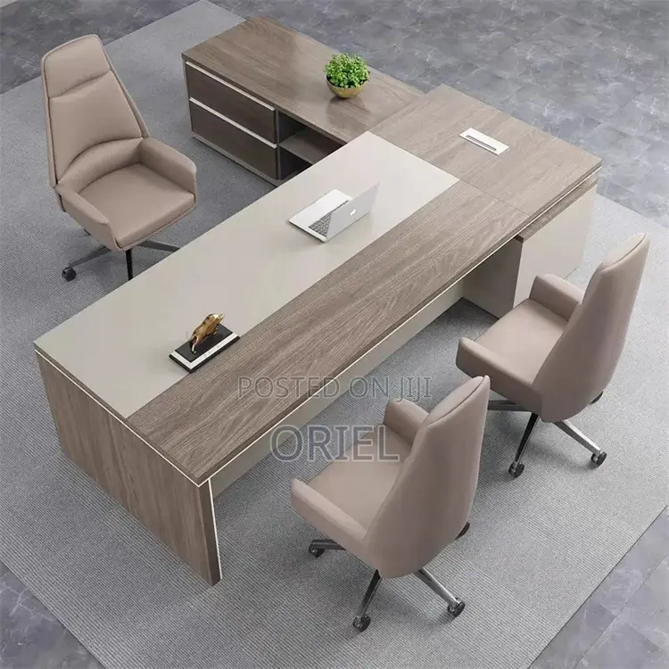 Office Desk : 1.8m Office L-Shaped Executive Desk