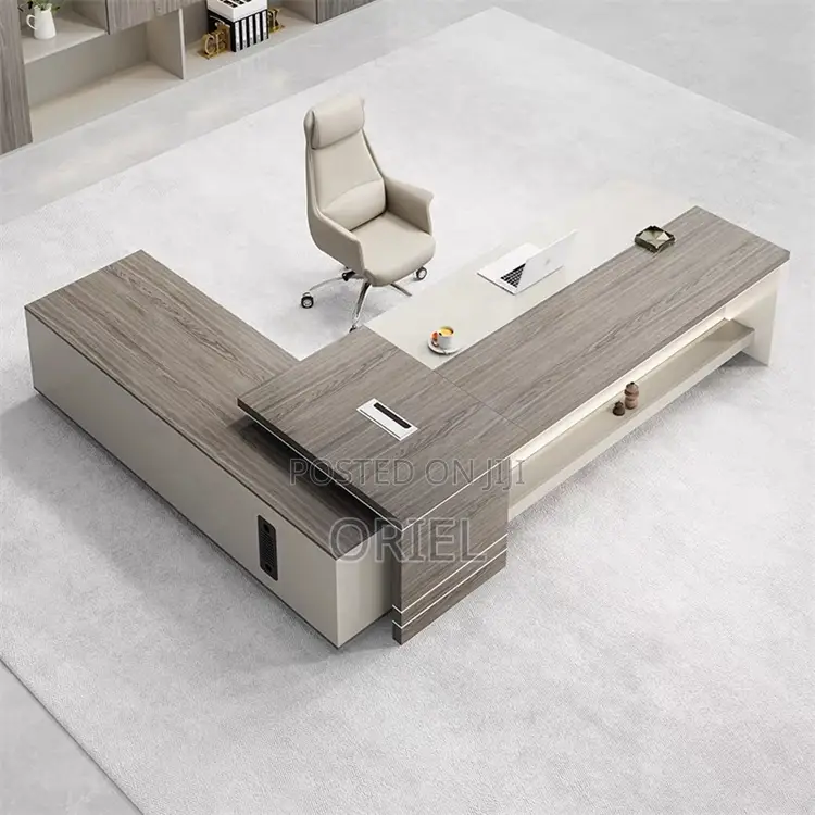 Office Desk : 1.8m Office L-Shaped Executive Desk