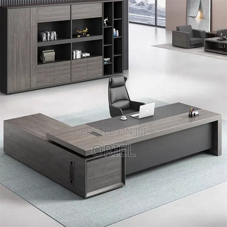 Office Desk : 1.8m Office L-Shaped Executive Desk