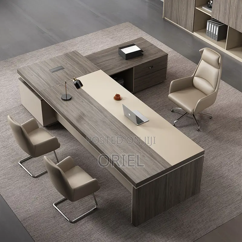 Office Desk : 1.8m Office L-Shaped Executive Desk