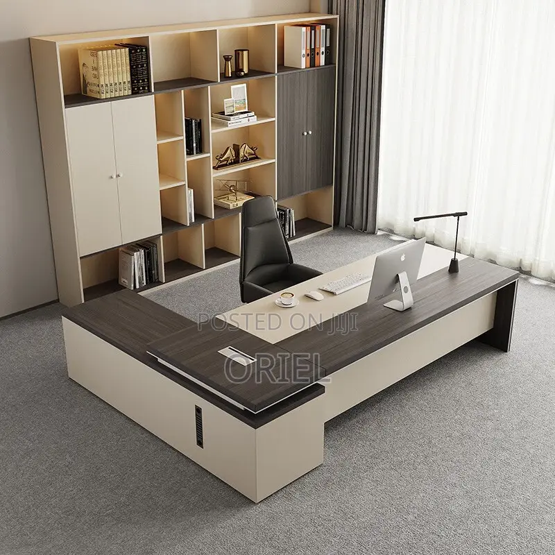 Office Desk : 1.8m Office L-Shaped Executive Desk
