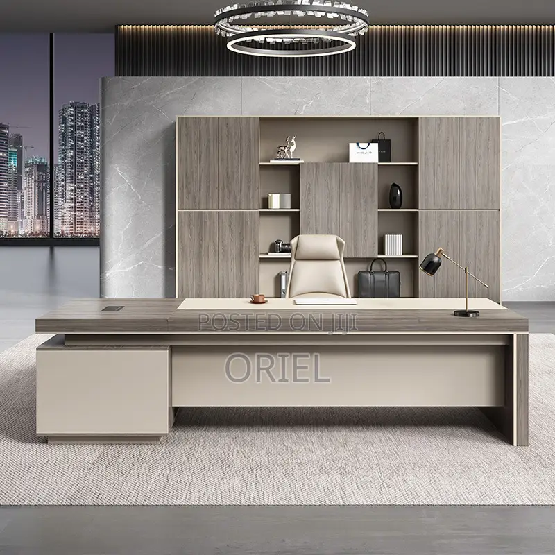 Office Desk : 1.8m Office L-Shaped Executive Desk