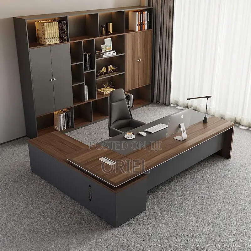 Office Desk : 1.8m Office L-Shaped Executive Desk
