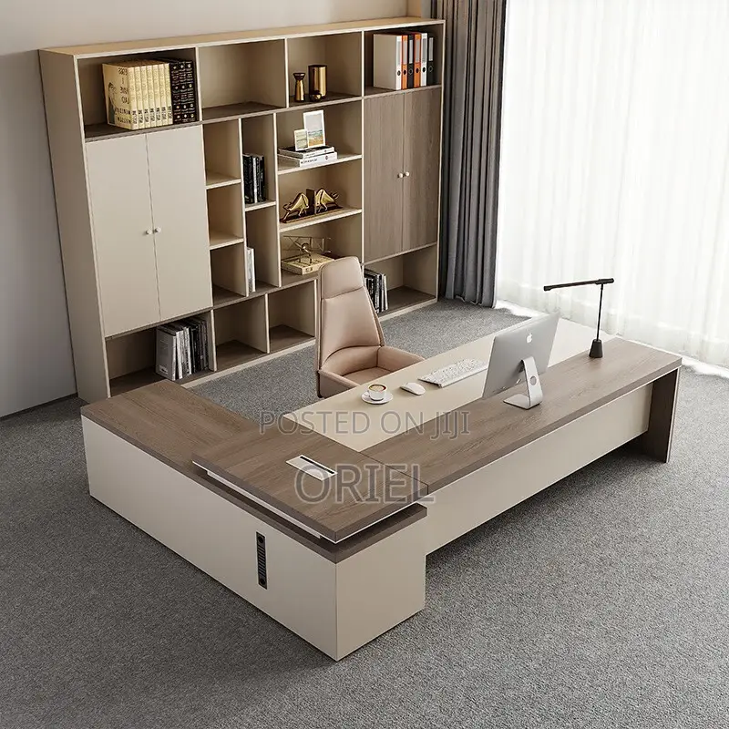 Office Desk : 1.8m Office L-Shaped Executive Desk