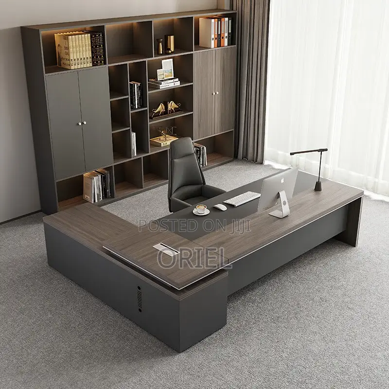 Office Desk : 1.8m Office L-Shaped Executive Desk