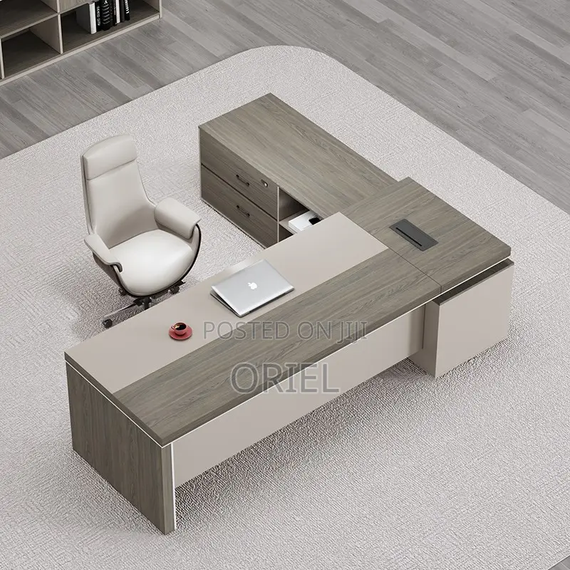 Office Desk : 1.8m Office L-Shaped Executive Desk