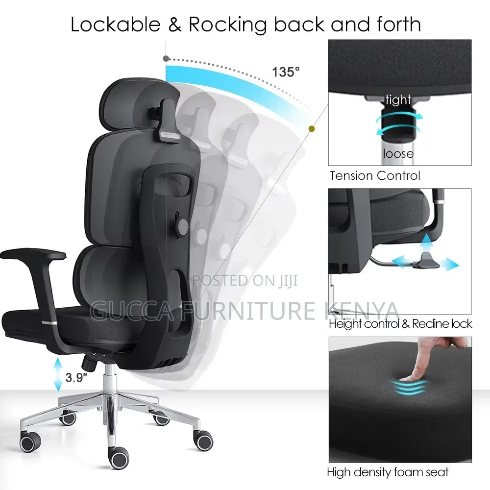 Modern Full Fabric Orthopedic Executive Chair