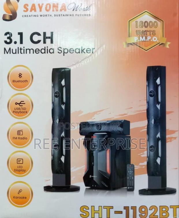 Sayona Tallboy 1193bt
3.1 Channel
18000watts