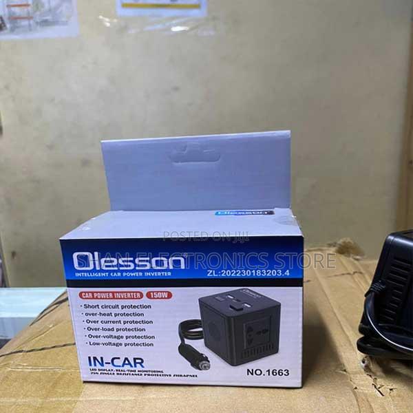 Upgraded 150w Car Inverter With Led Digital Display Extension Cable - main view