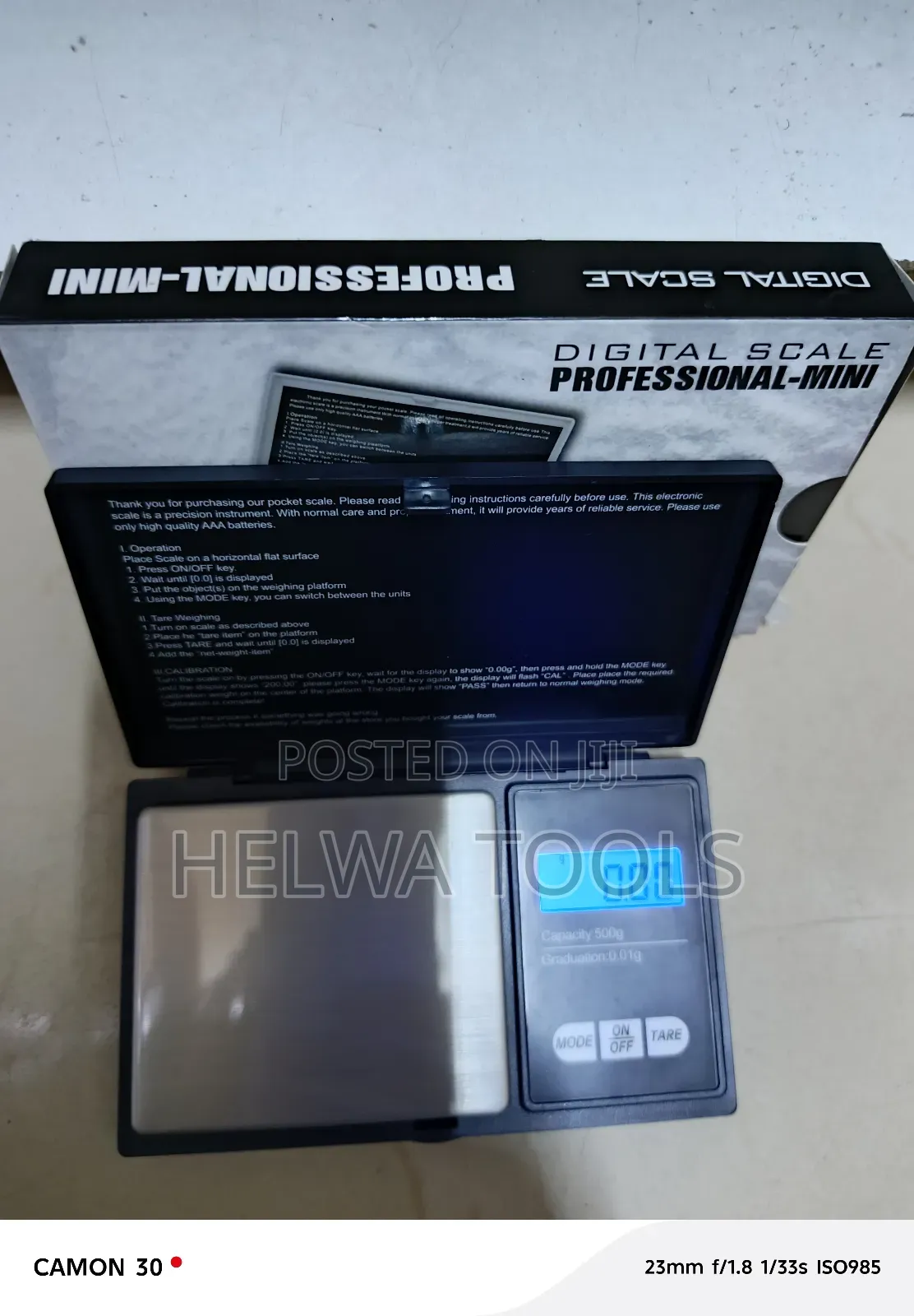Professional Grams Scale, 500g*0.01g Scale