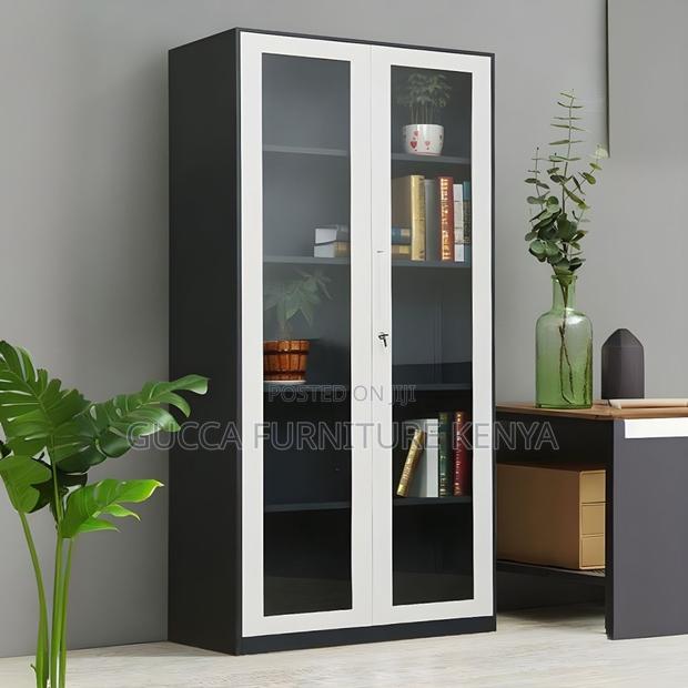 2-door Full Glass Office Storage Cabinet - thumbnail 6
