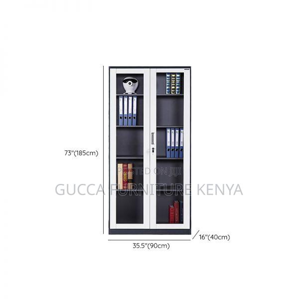 2-door Full Glass Office Storage Cabinet - thumbnail 5