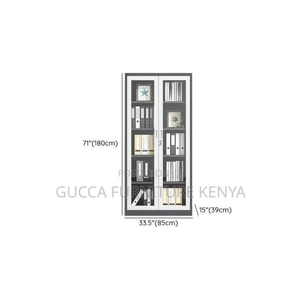 2-door Full Glass Office Storage Cabinet - thumbnail 9