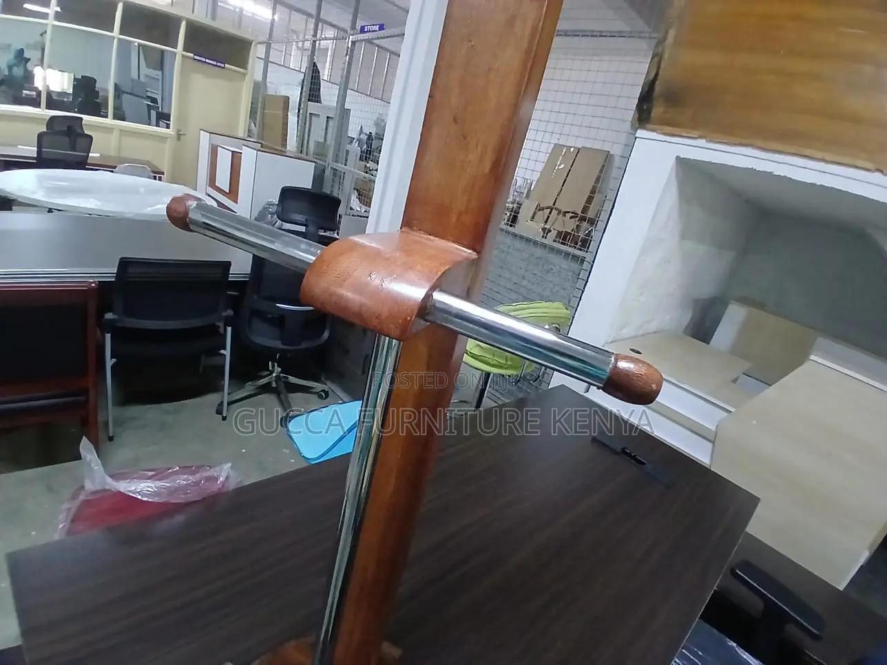 Executive Mahogany Office Coat Hanger