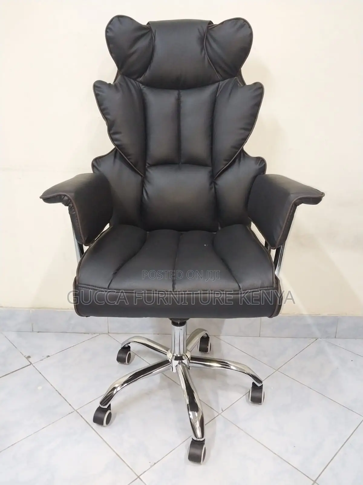 Executive Leather Upholstered Directors Chair
