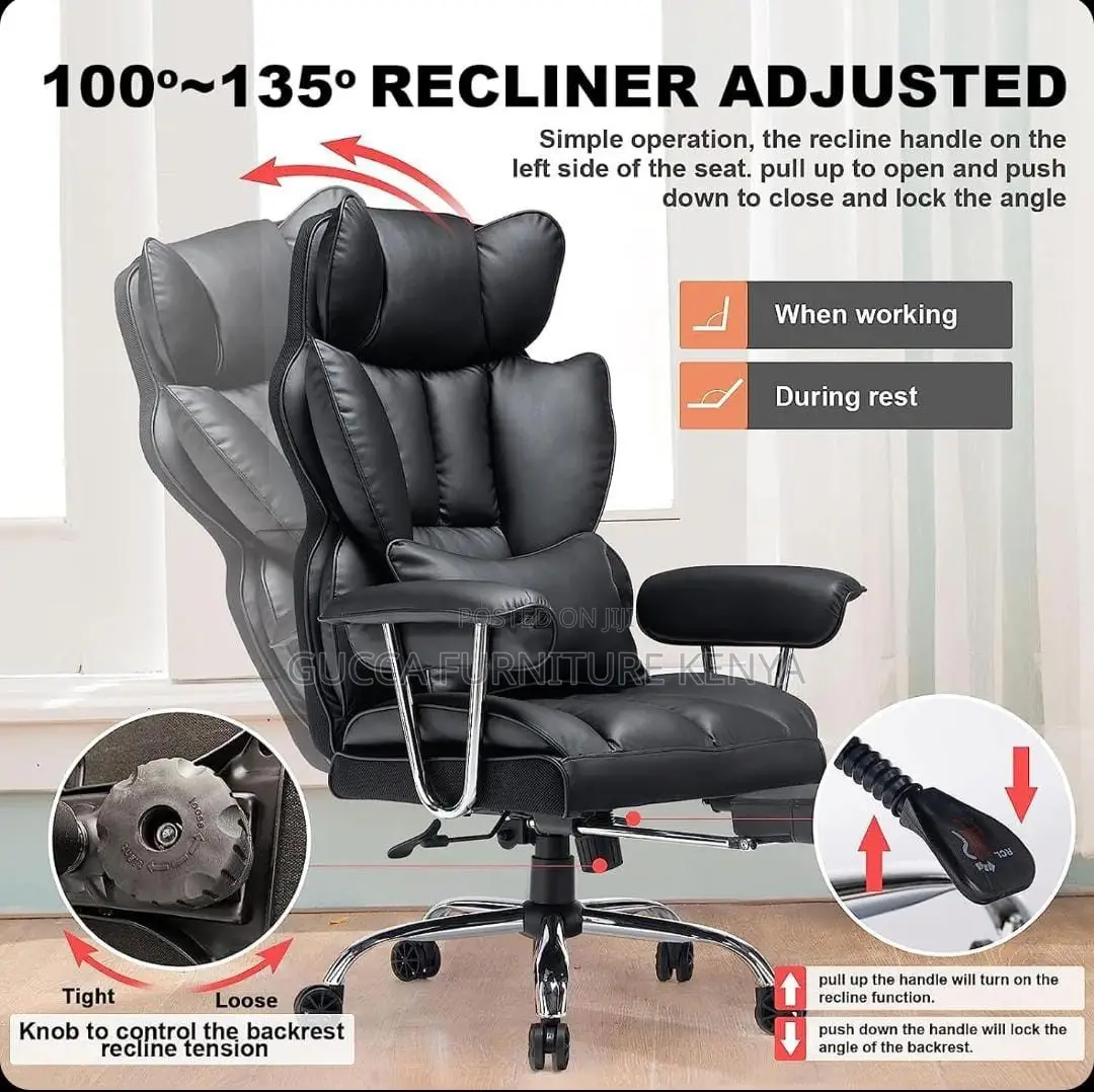 Executive Leather Upholstered Directors Chair