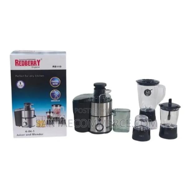 Redberry 4 in 1 Juicer With Blender, Grinder and Mincer