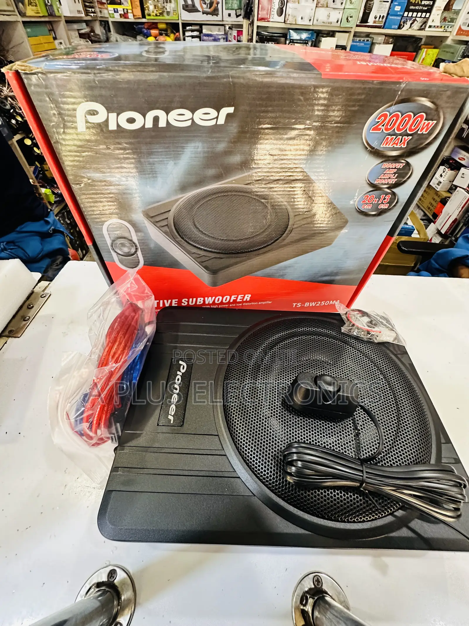 Pioneer Underseat Subwoofer Bw250 – Space-Saving Car Subwoofer