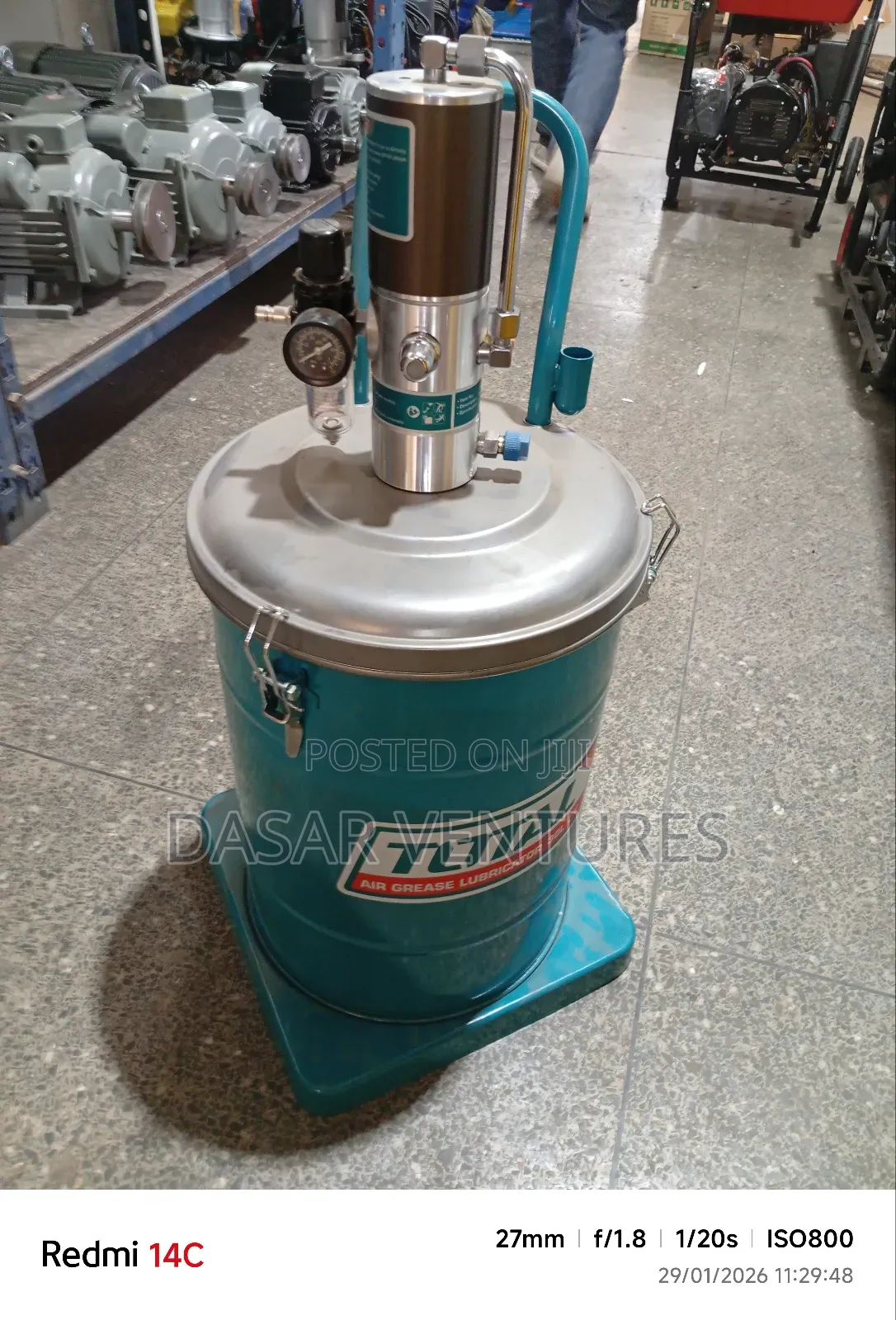 Greasing Bucket 30l - Pneumatic