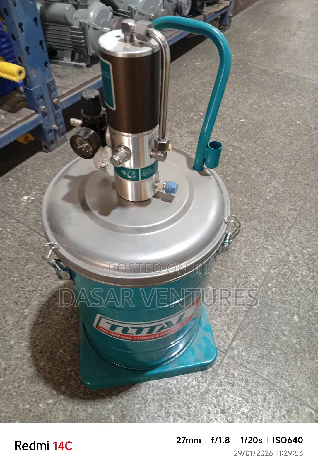 Greasing Bucket 30l - Pneumatic