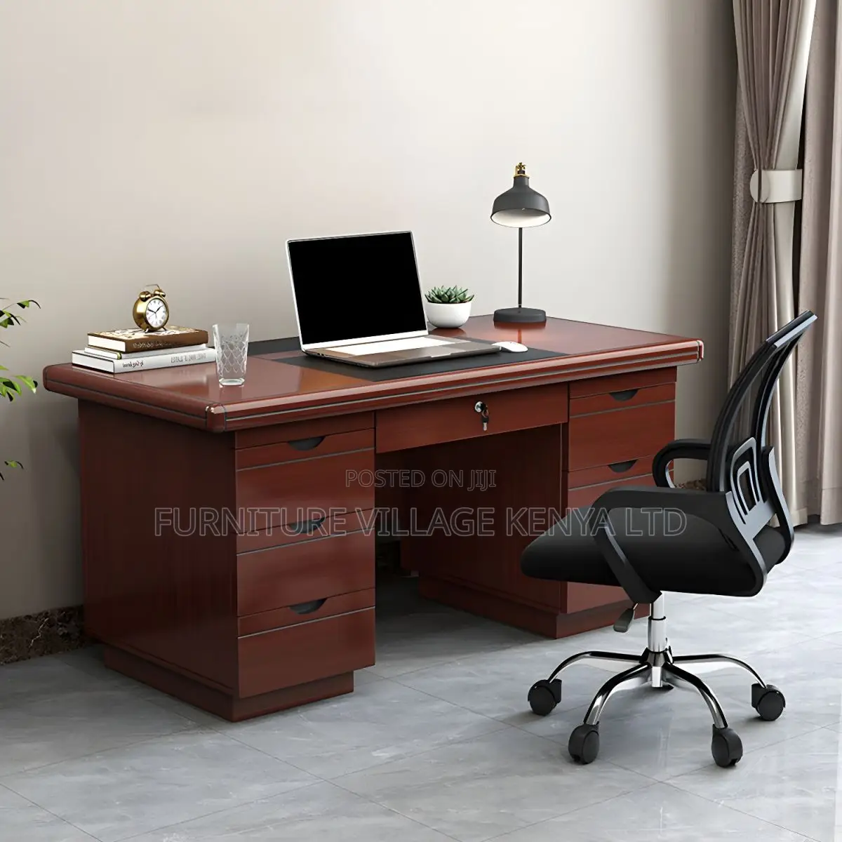 120cm Executive Office Desk With Drawers