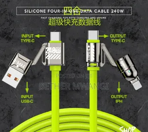4-in-1 (240watts)  Fast Charging Cable In Kenya