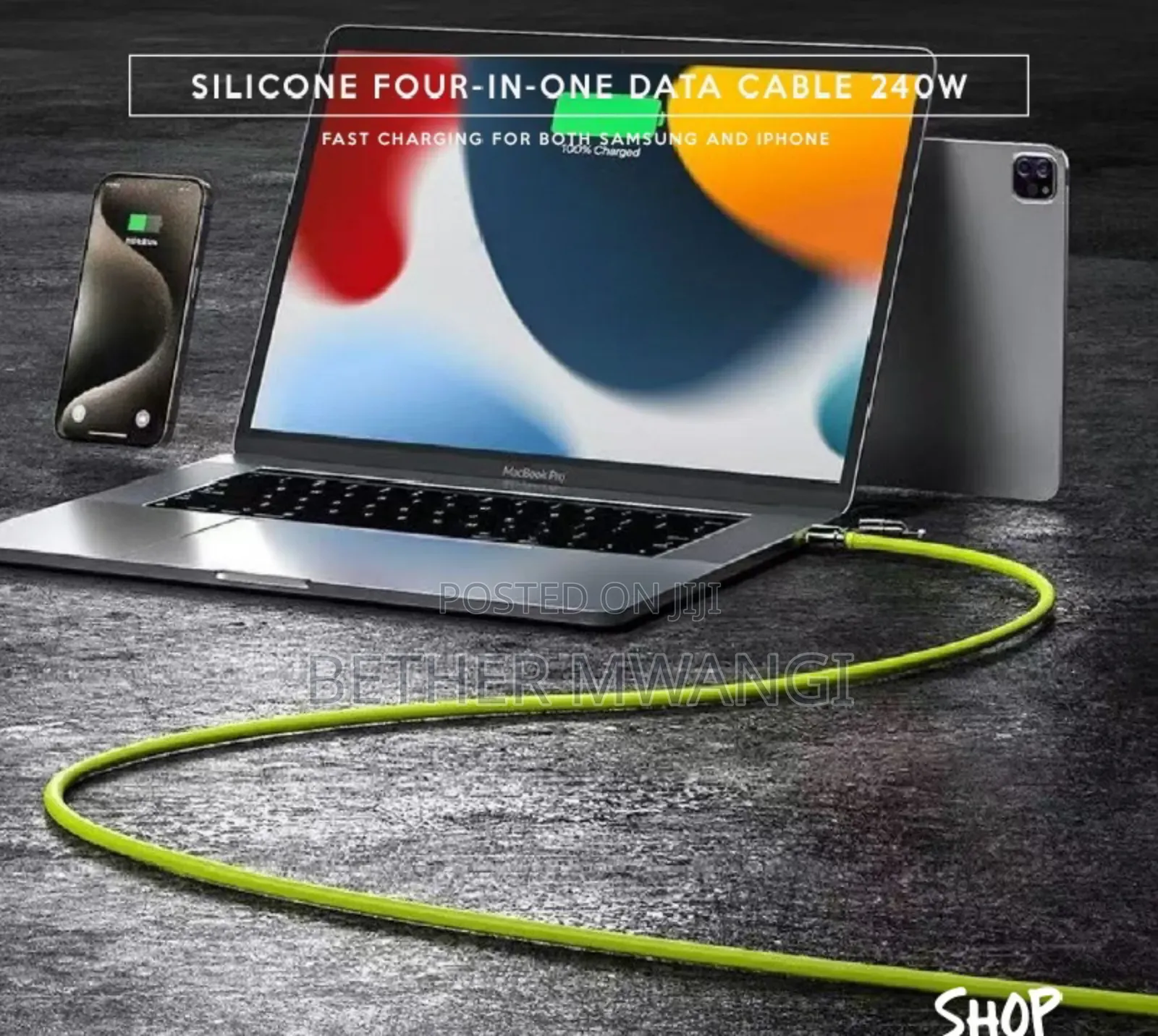 4-in-1 (240watts)  Fast Charging Cable In Kenya