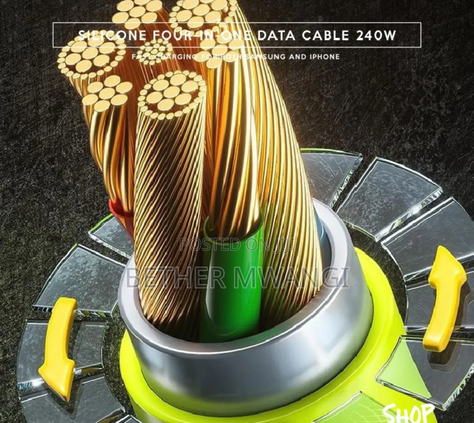 4-in-1 (240watts)  Fast Charging Cable In Kenya