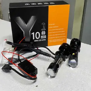 Plug-and-Play Design Y10 H7 Mini Projector Led Headlights Car