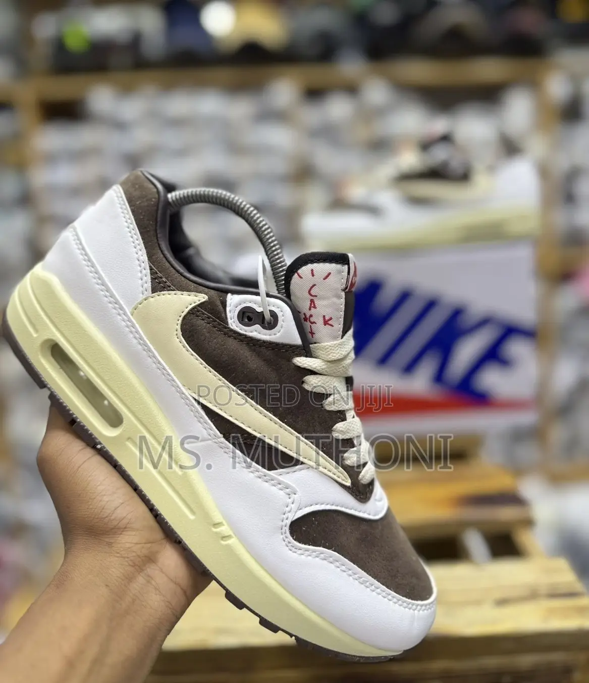1st Copy Travis Scott X Nike Air Max 1 Reverse Mocha* Size 38-45