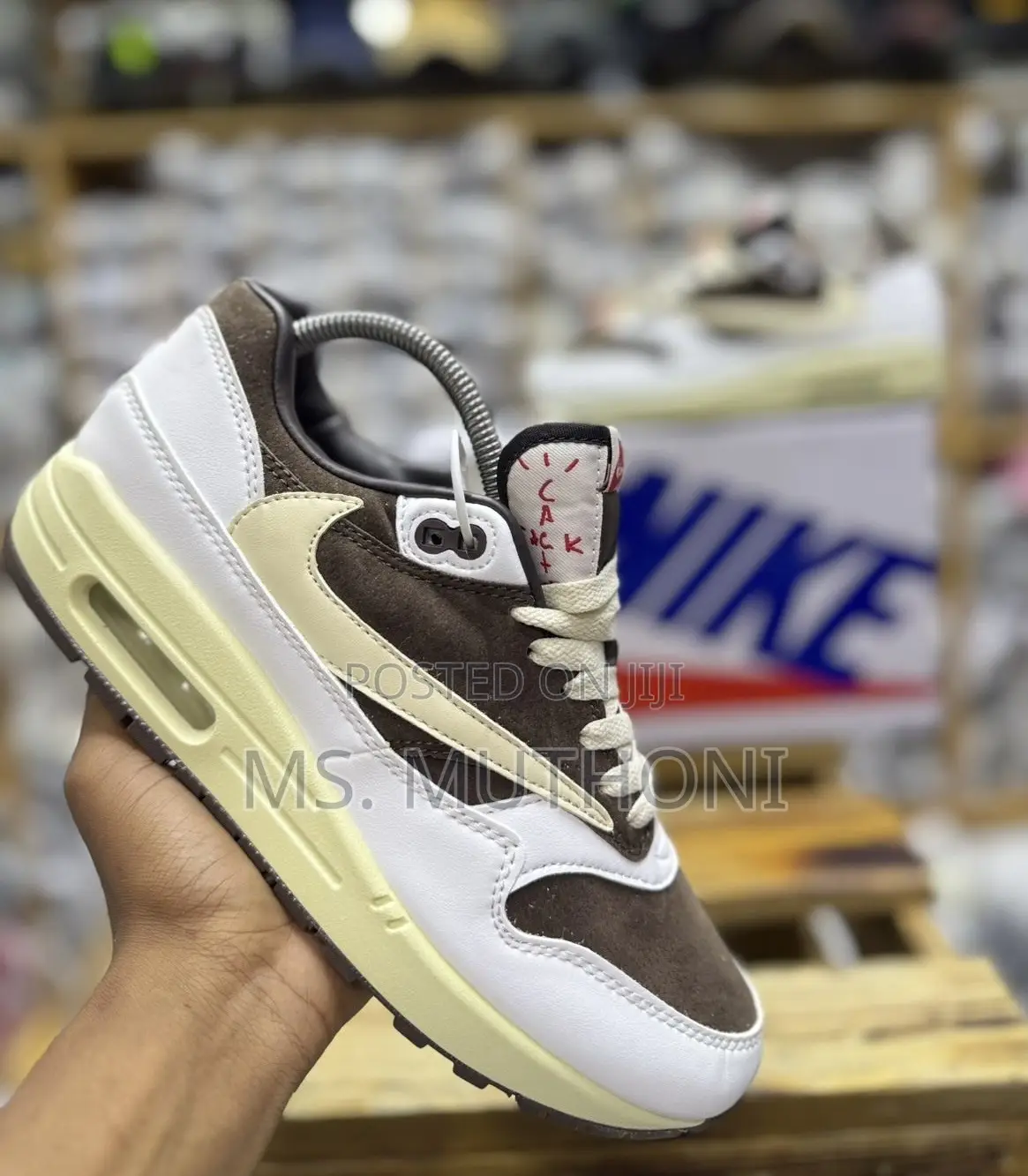 1st Copy Travis Scott X Nike Air Max 1 Reverse Mocha* Size 38-45
