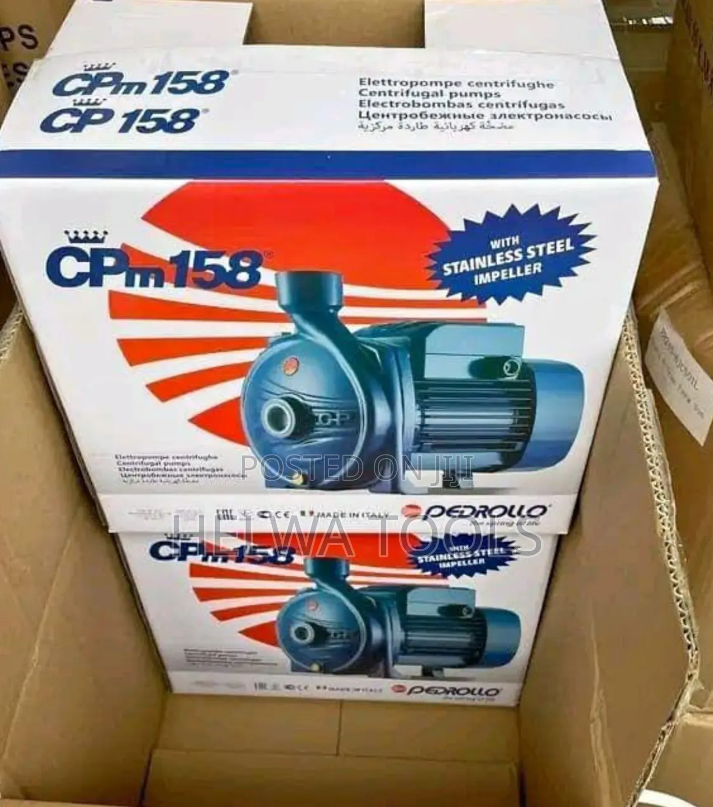 Pedrollo Water Pump 1hp With Stainless Steel Impeller