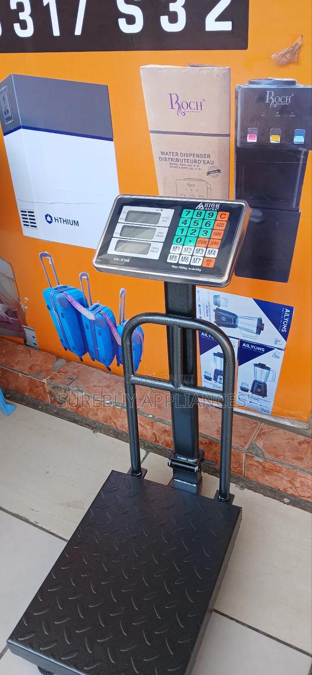 150kg Digital Platform Weighing Scale With Steel Grill