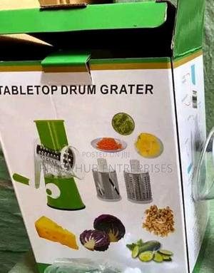 Premium Rotary Drum Grater With Safety Handle" - thumbnail 2