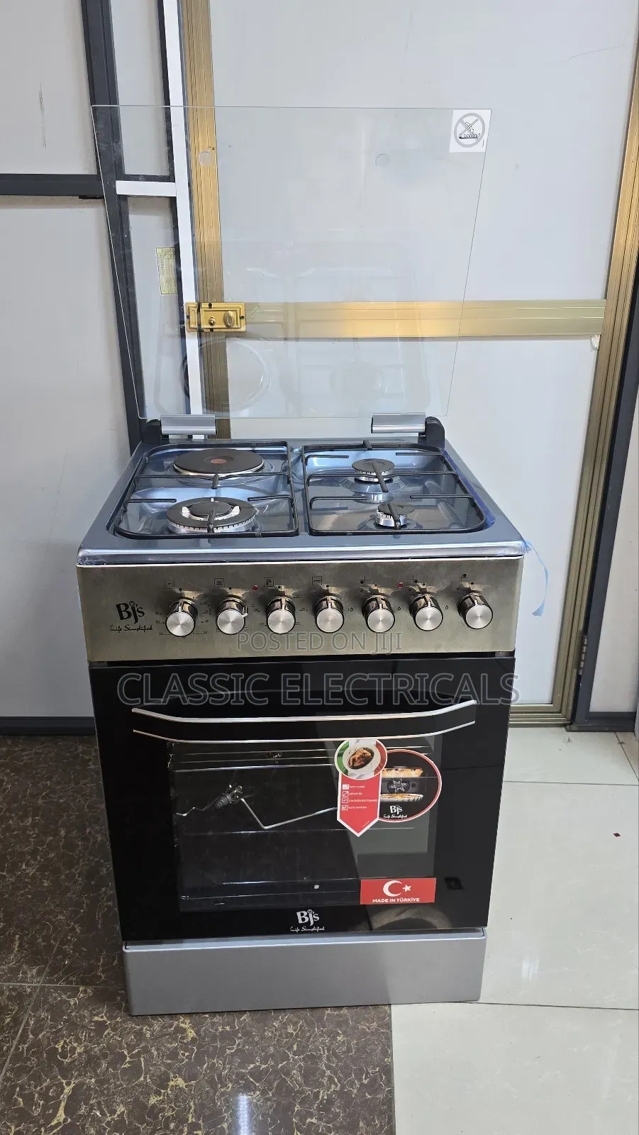 60*60 BJS 3+1 Stainless Steel Top Standing Cooker Abailable