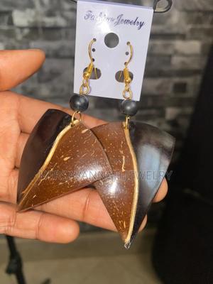 Brass and Bone Earrings - main view