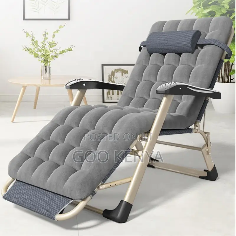 Home Chair; Foldable Soft-cushioned Zero Gravity Lounge Chair