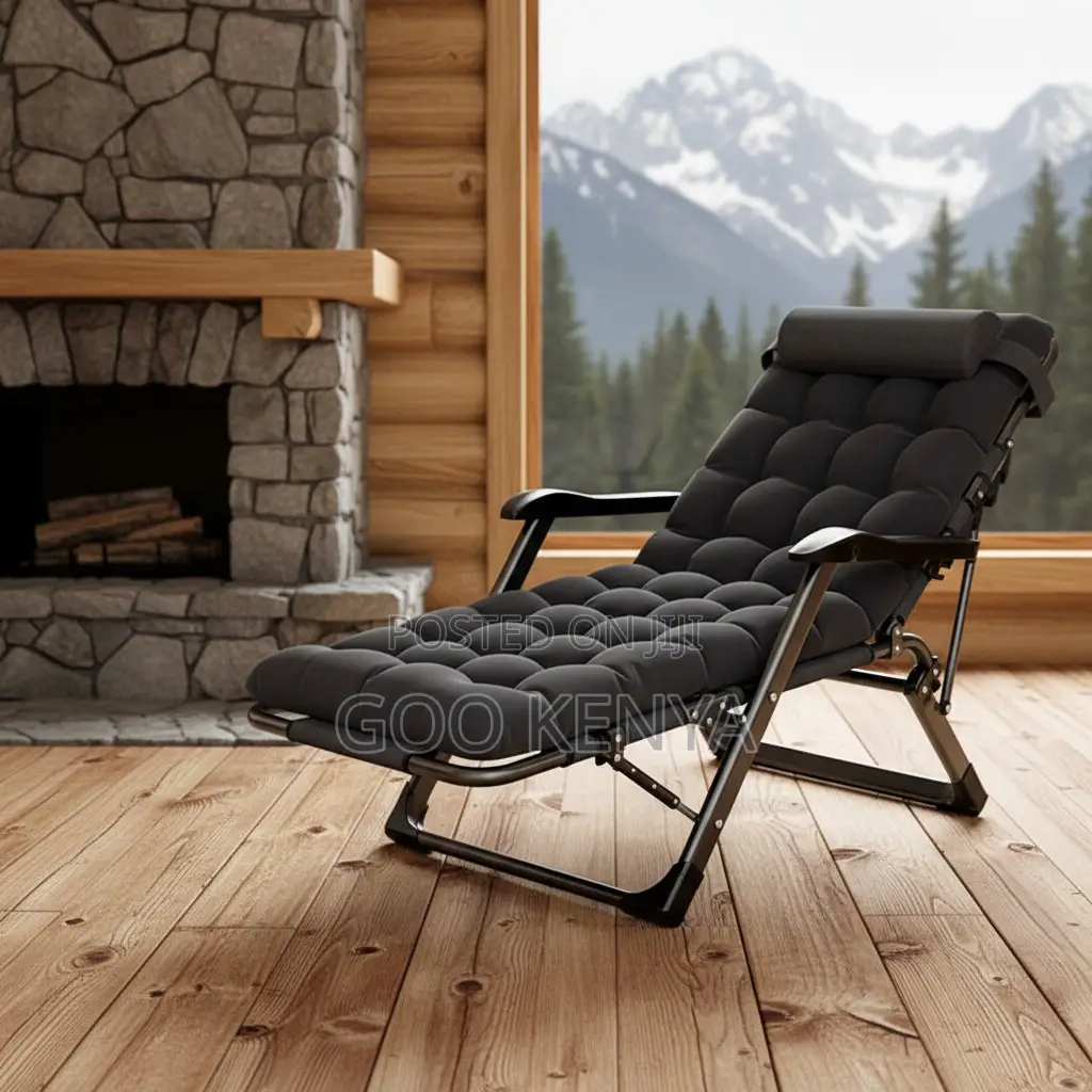 Home Chair; Foldable Soft-cushioned Zero Gravity Lounge Chair