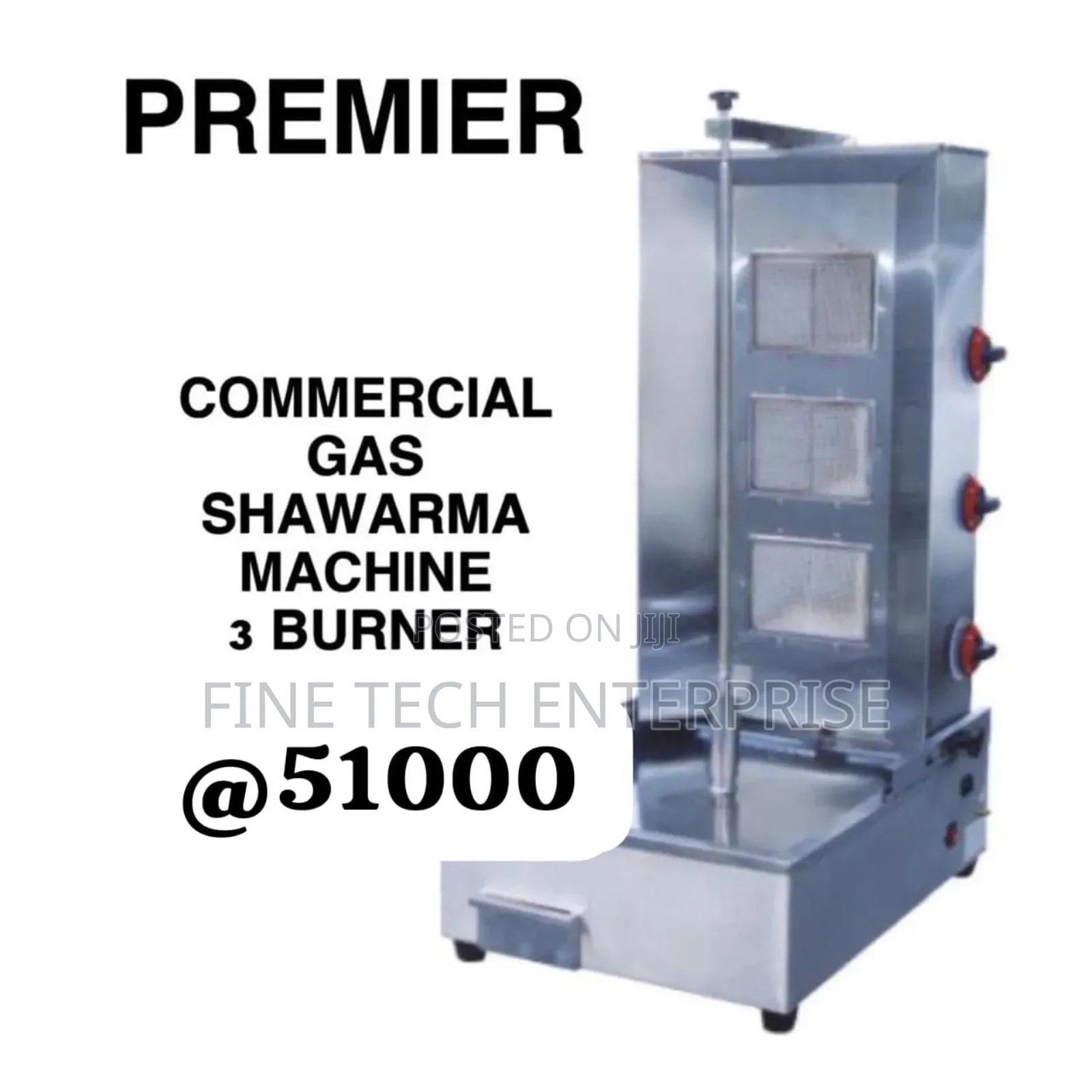 Premier 3 Burner Gas Shawarma Machine