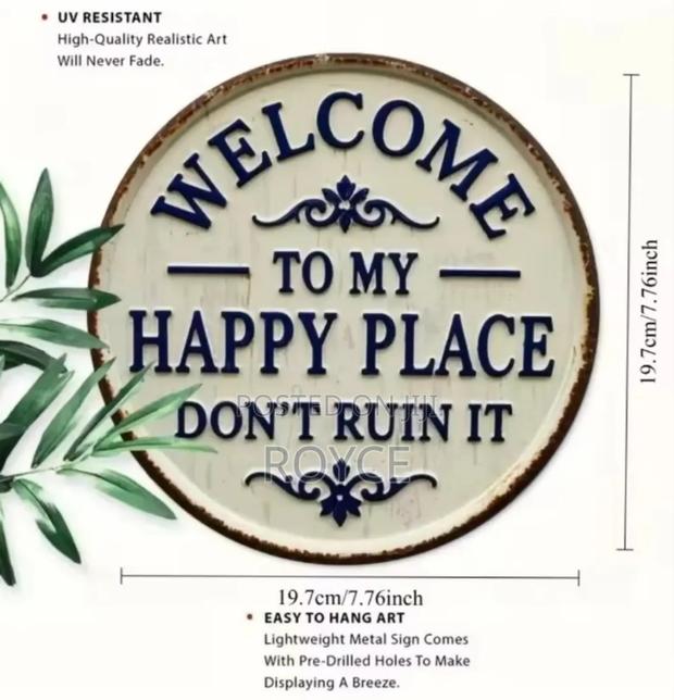 2d Flat Metallic Decor Sign - thumbnail 4