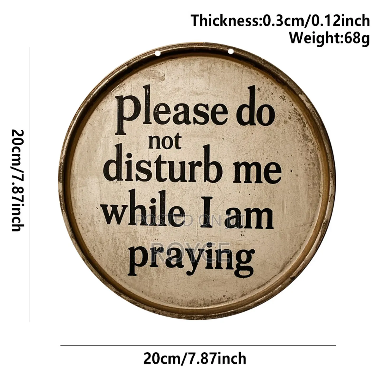 2d Flat Wooden Prayer Room Decor Sign