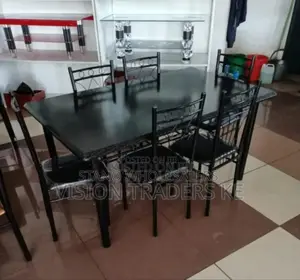 Colour Black- 6 Sitter Dinning Table.