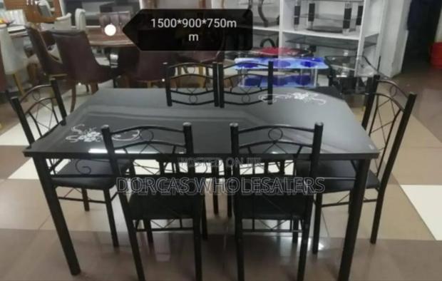 With Top Glass. New 6 Sitter Dinning Table. - main view