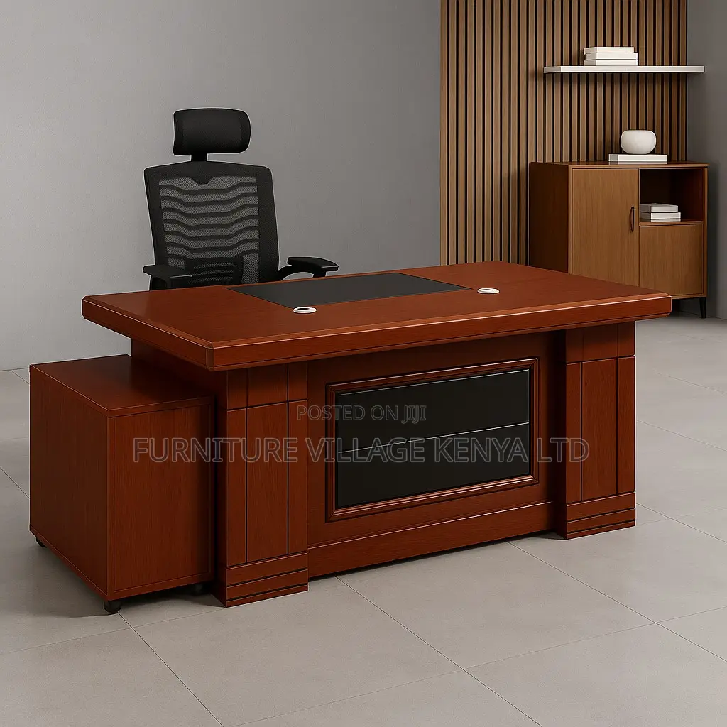4.593ft Mahogany Executive Office Desk