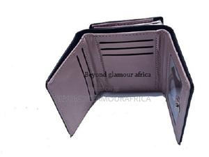 Ladies Black Lock Leather Wallet - thumbnail 2